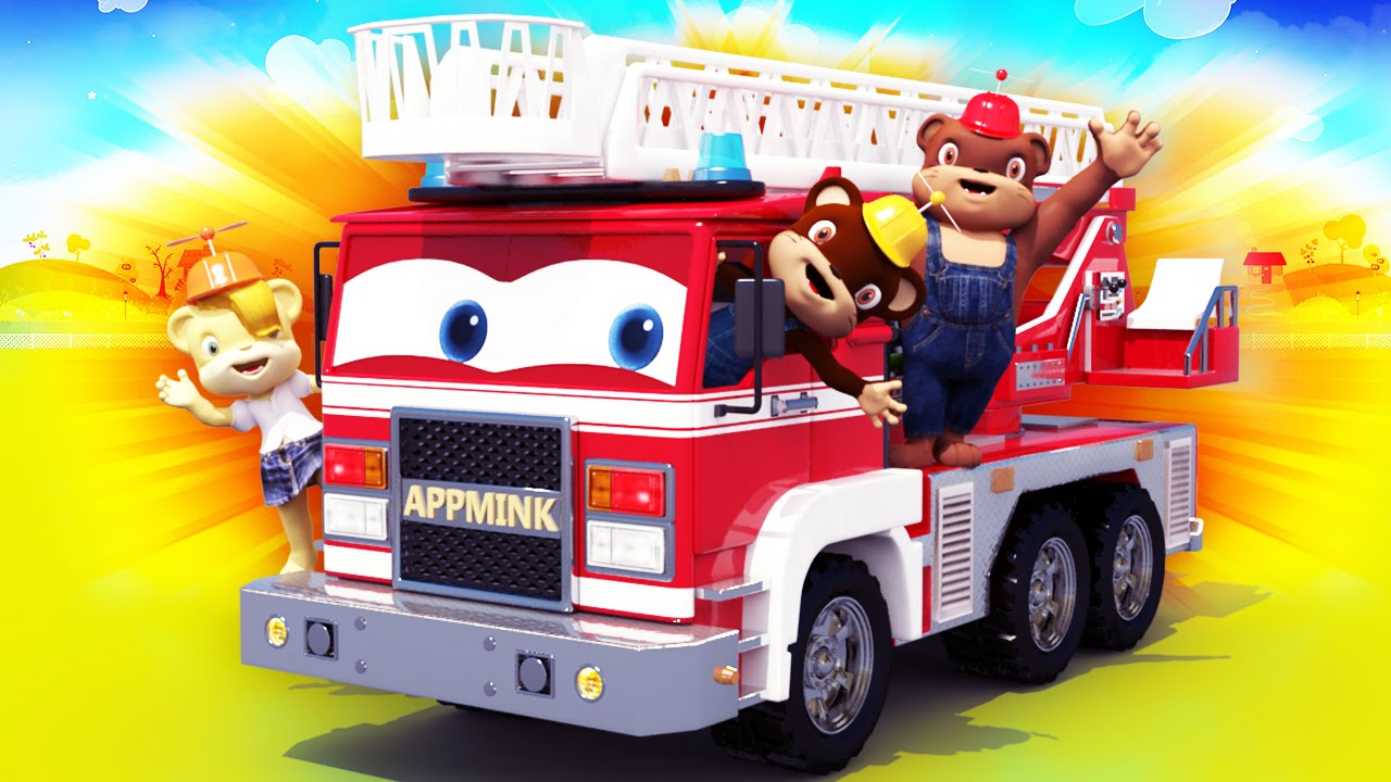 appMink Build a Fire Truck - Fire Trucks Cartoons for kids