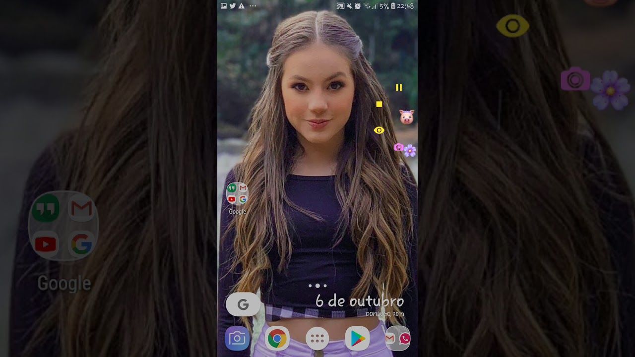Minha amiga decidiu como eu personalizo meu celular