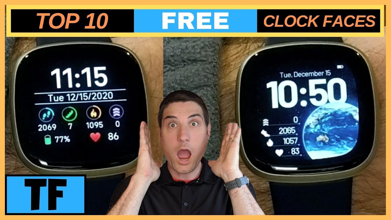 Fitbit Versa 3 Sense Clock Faces - Top 10 Best FREE Watch Faces! | Smartwatch Cool Faces