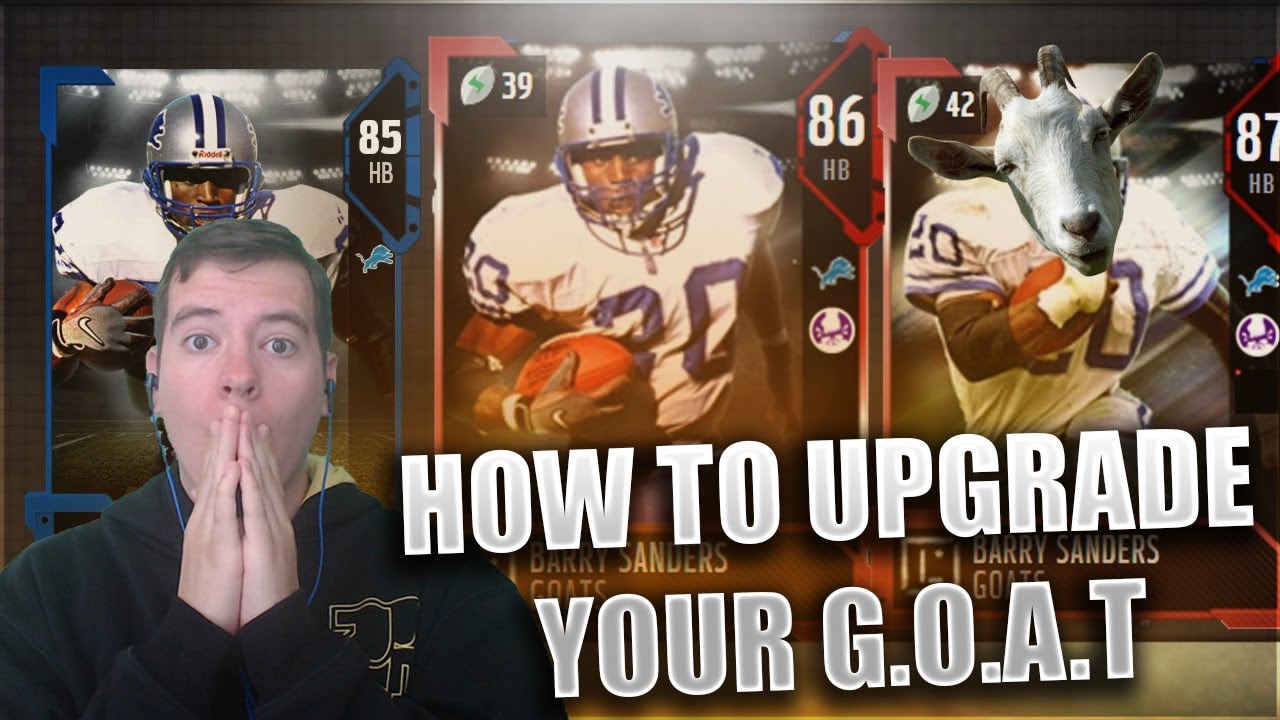 LOOK AT THE LITTLE BABY GOATS!! HOW TO UPGRADE YOUR G.O.A.T INTO A BEAST - Madden Ultimate Team 18