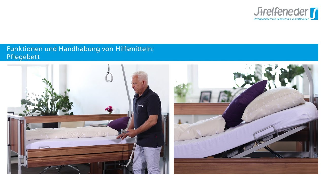 Pflegebett – Funktionen und Handhabung von Hilfsmitteln
