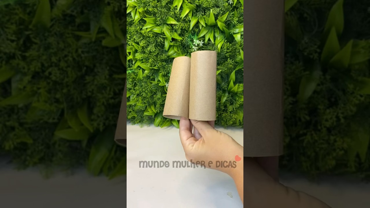 Nunca mais jogue fora rolinhos de papel higi&ecirc;nico. #diy #craft #manualidades #decora&ccedil;&atilde;o