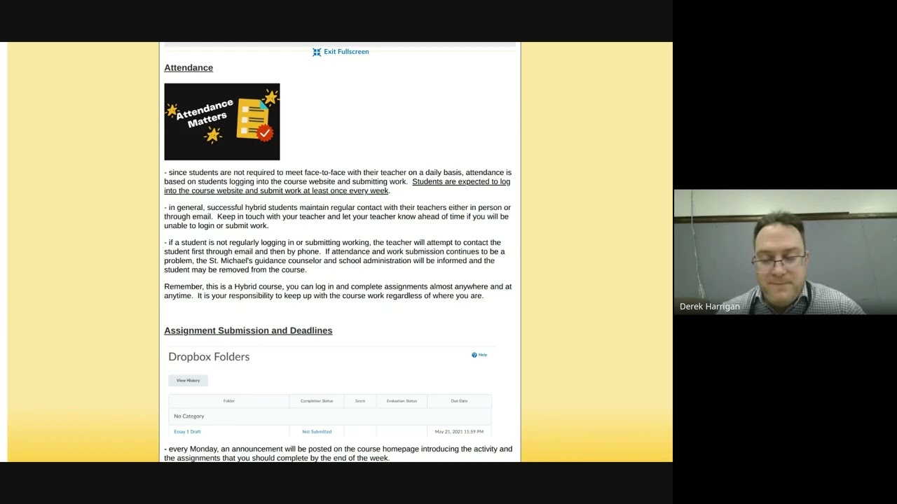 ENG4C & OLC4O Course Outline & Unit 1: Activity 1 Explanation