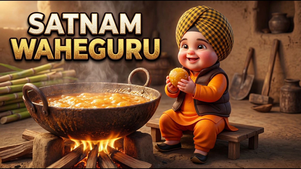 Making Fresh Gur! 🍯 | Nanha Singh's Sugarcane Adventure | SATNAM WAHEGURU