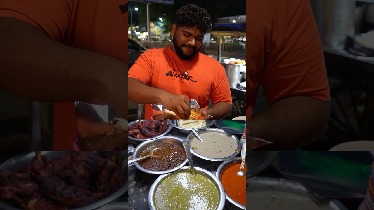 ரோட்டுக்கடை-ல சாப்பிடலாம் வாங்க 🥘🔥 #streetfood #chennai #rottukadai