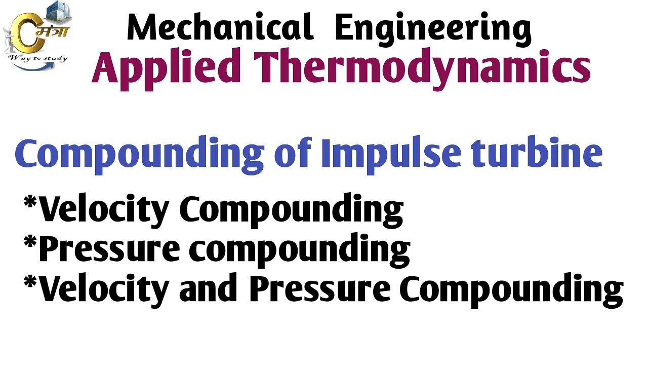 Compounding of Impulse turbine(Velocity, Pressure &Velocity and pressure Compounding)