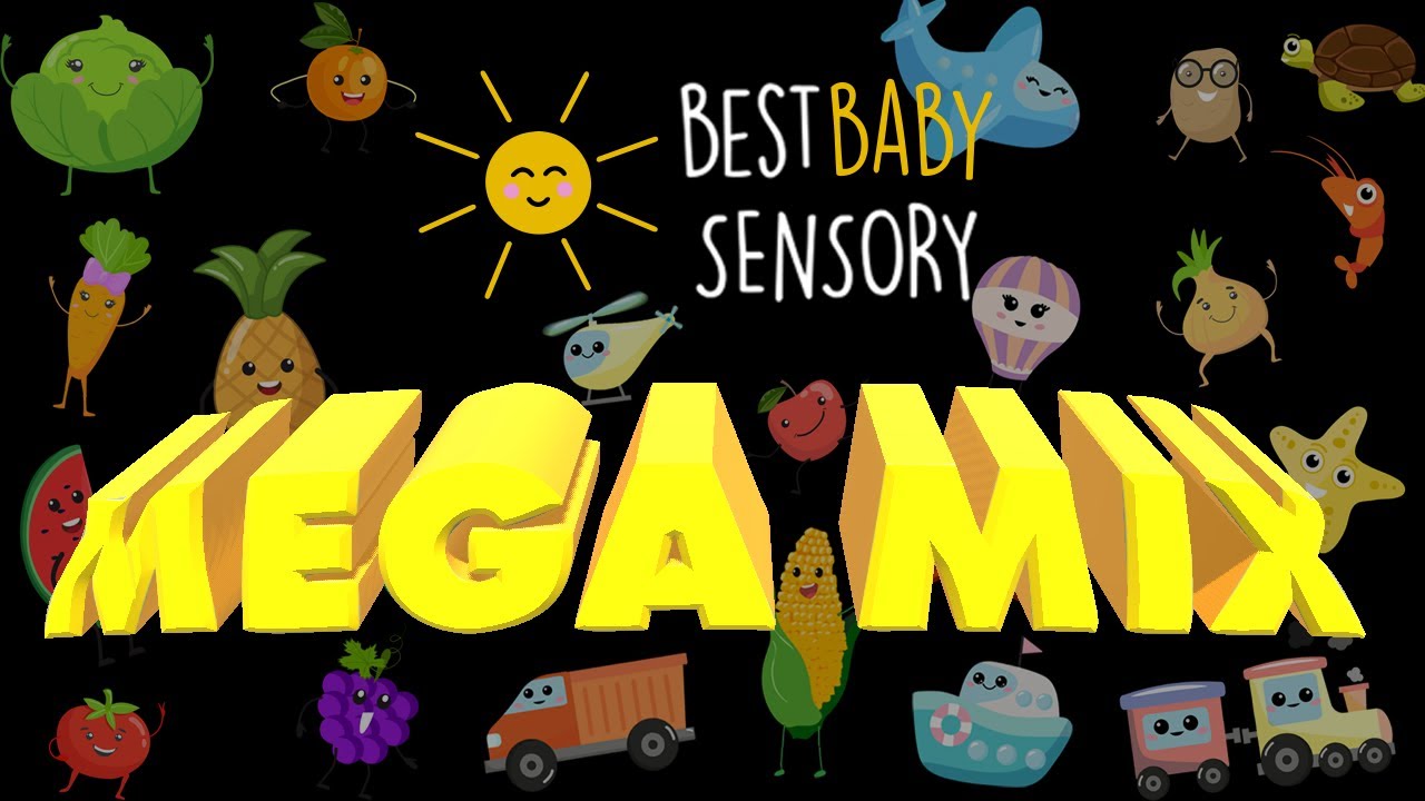 Best Baby Sensory | Mega Mix | Fruits, Under The Sea, Vehicles & Veggies! | 44 Minutes!