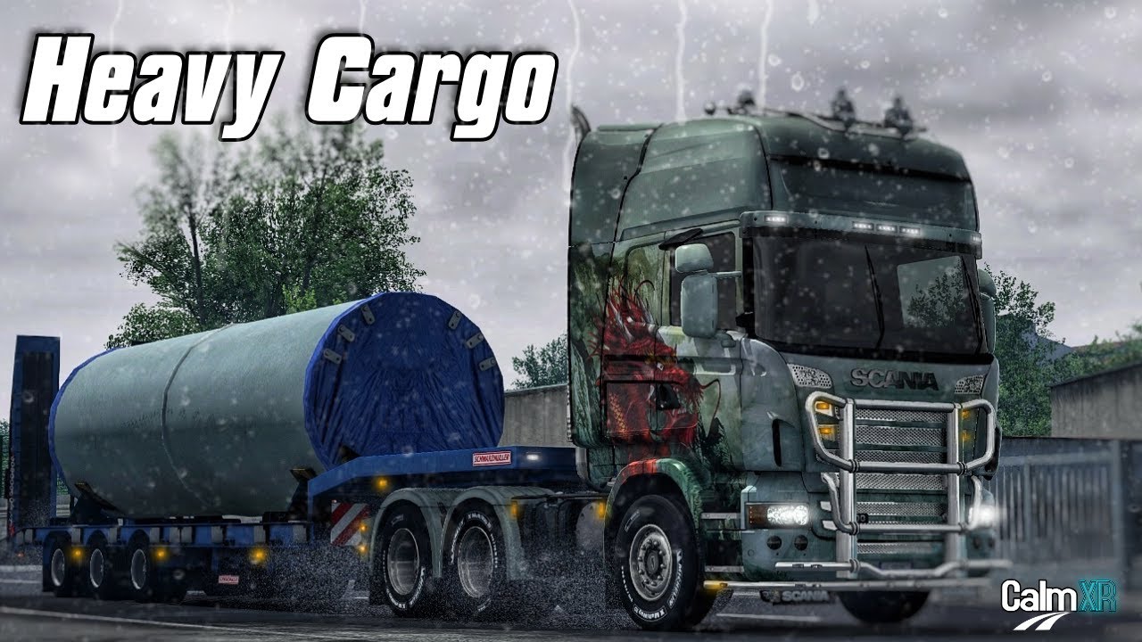 ETS2 | Scania R500 Oversize Load – 12 Min Rainy Chill Drive