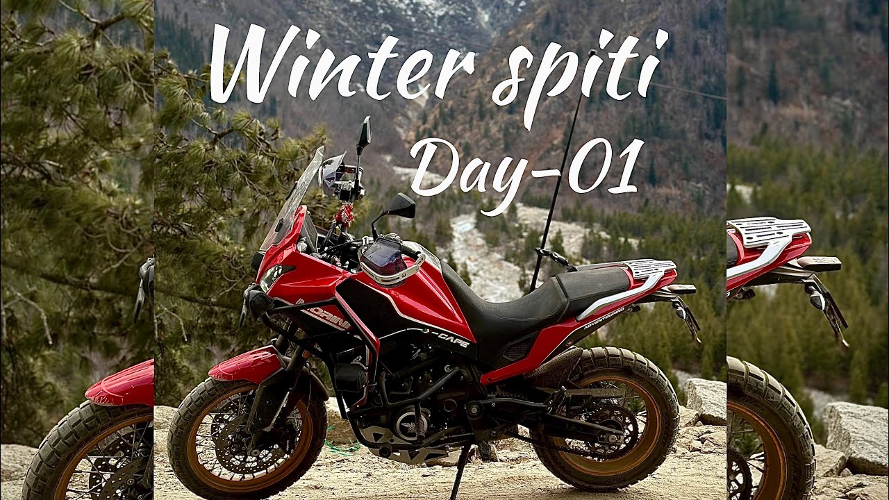 Winter spiti ride start🤟🥳#nonnarmy #travel #nonnrider #vlog #mountains #himachal #spiti #spitivalley