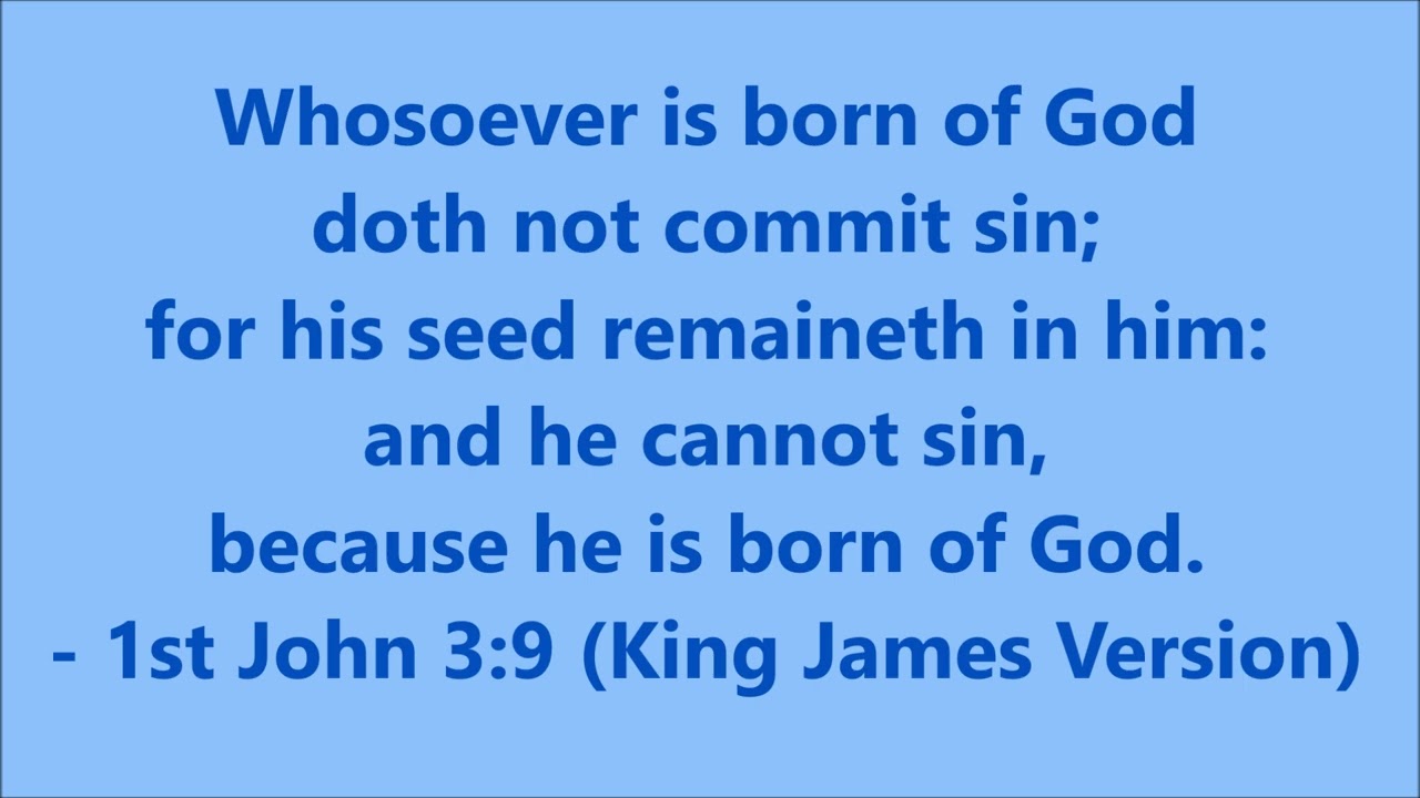 1st John 3:9 (Sly Cooper) 