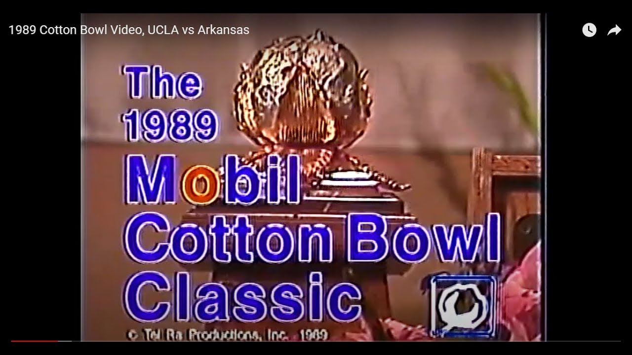 1989 Cotton Bowl Video, UCLA vs Arkansas