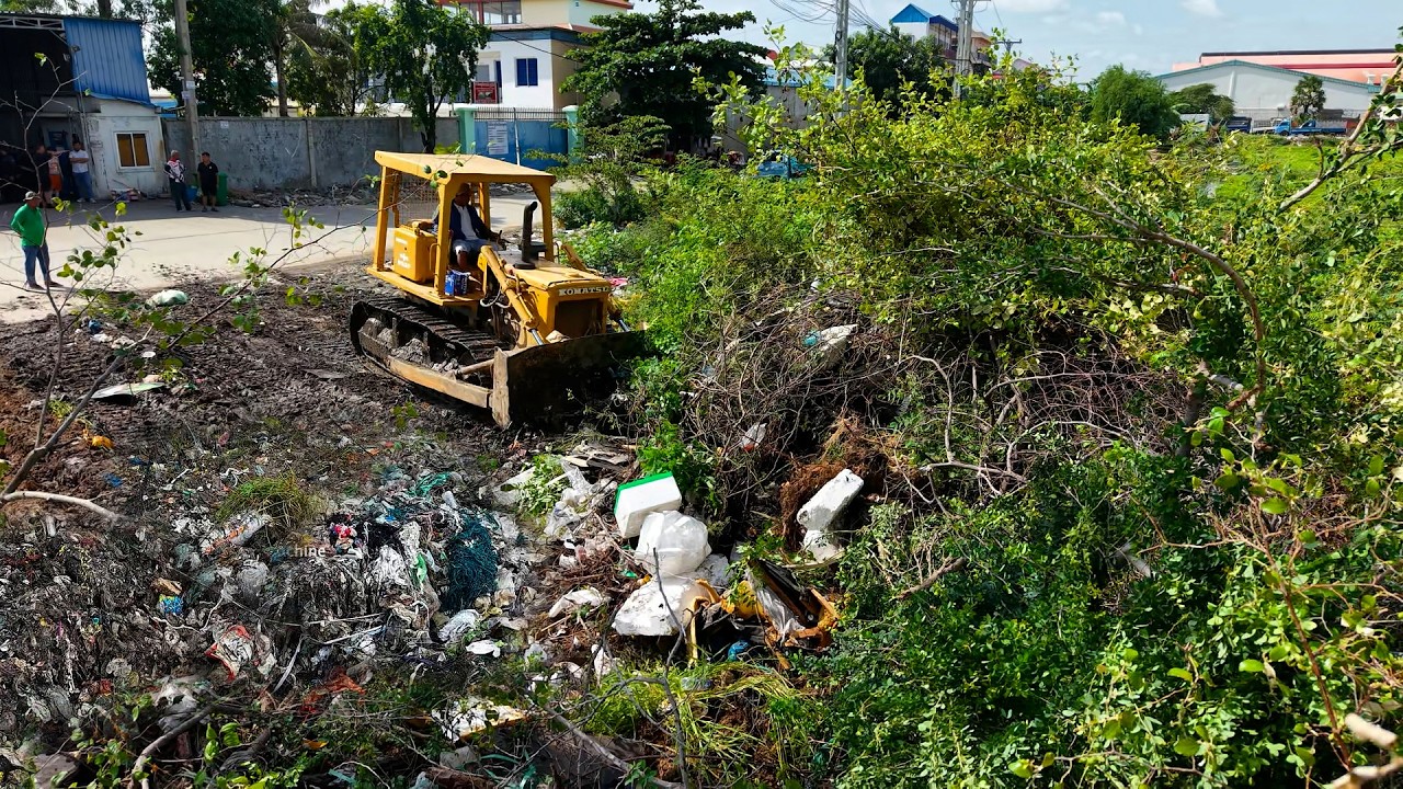 Incredible New Missions!! Delete Garbage Dump By Skills D31P Dozer Clear Grass, Tree Pushing Garbage