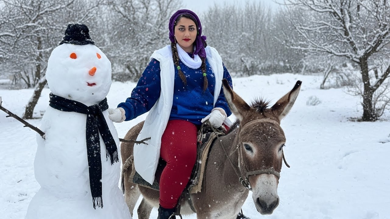 Iran's Snowy Village | Simple Winter Moments with Our Family