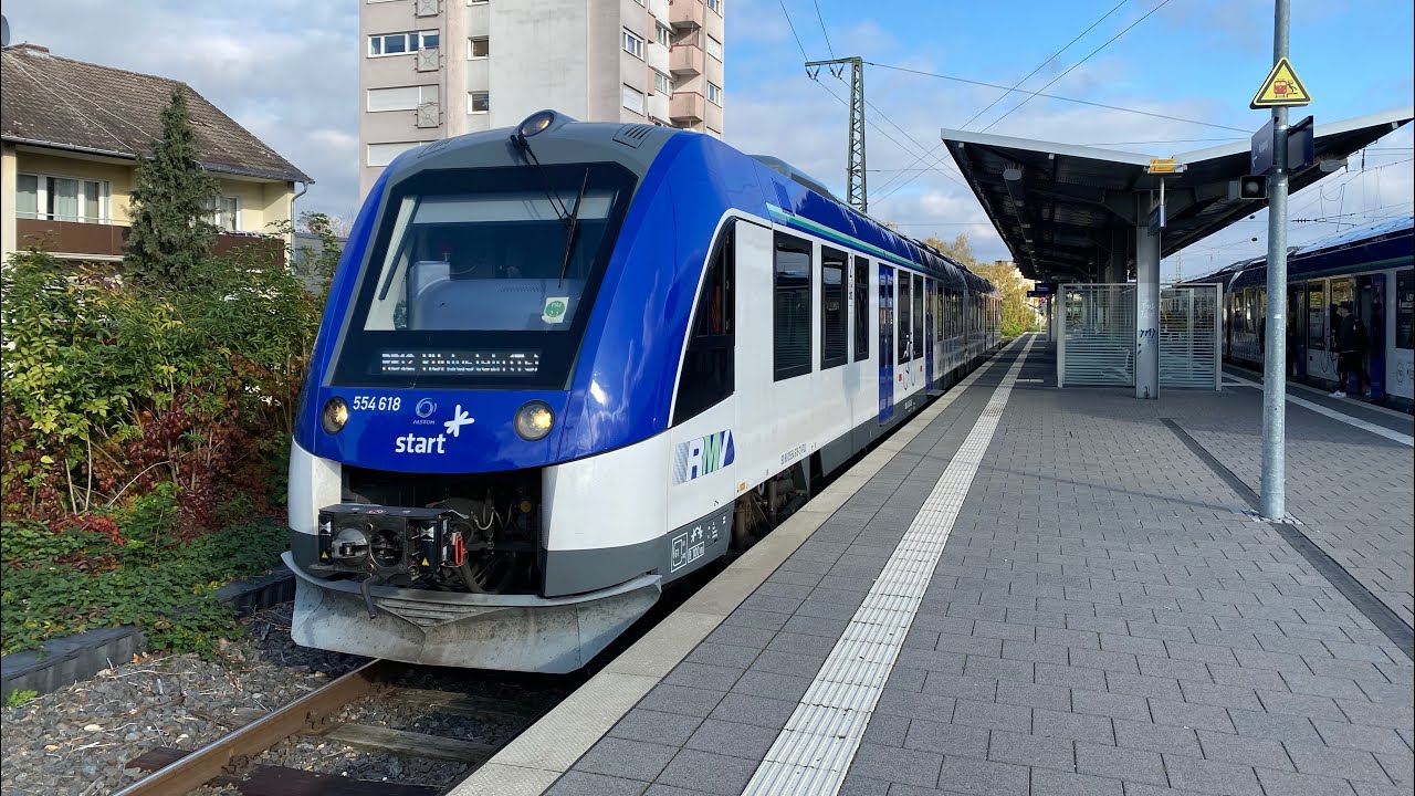 Im I-Lint Br 554 als RB12 von Frankfurt Hbf nach Frankfurt-Höchst mit FETTEM SOUND und max. 120 km/h