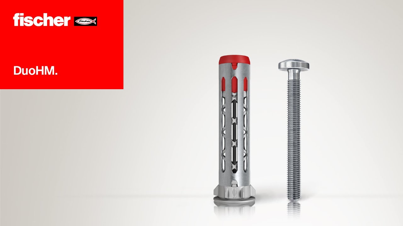 A drywall plug for all common building material sizes: fischer DuoHM cavity plug.