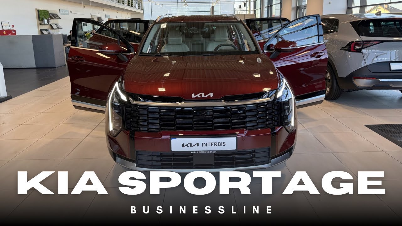 2026 Kia Sportage [1.6 T_GDI 150KM 7DCT] Businessline + AEB w kolorze MAGMA RED z JASNĄ TAPICERKĄ