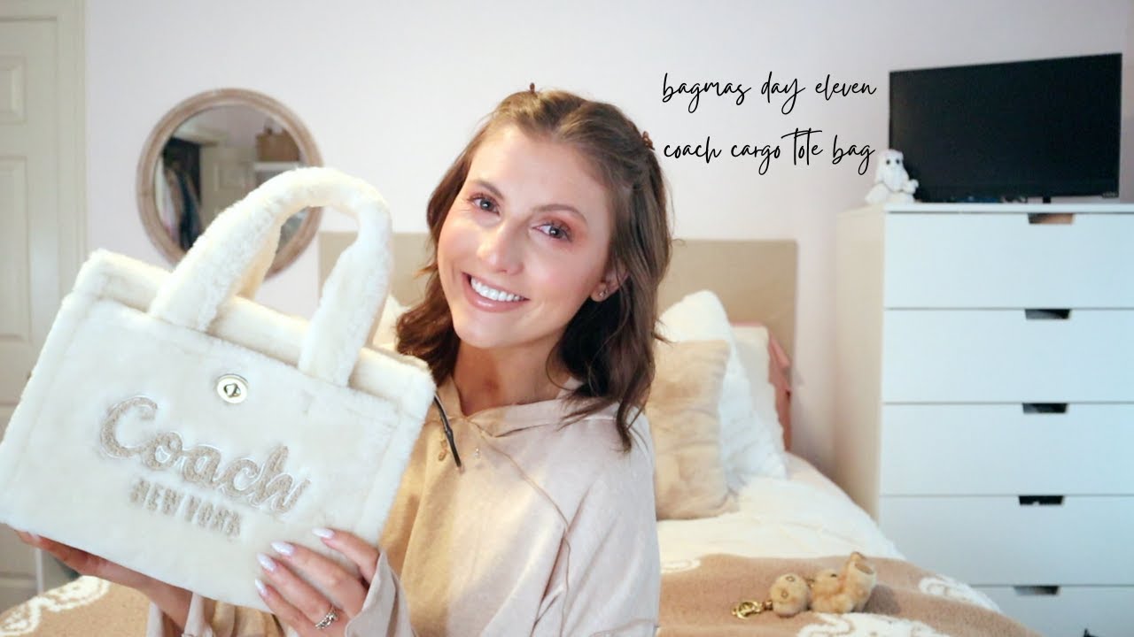 bagmas day eleven | coach cargo tote 26 unboxing | erin nicole