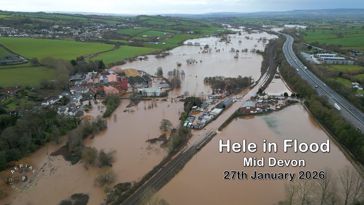 HELE UNDER MAJOR FLOODING (Video, 27.01.26)