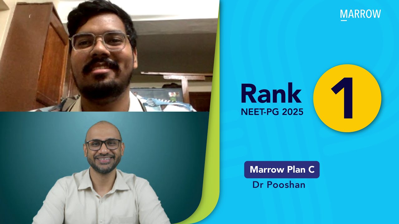 1-е место в рейтинге NEET PG 2025, доктор Пушан (Plan C) — «Обзор тестовых заданий помог мне прео...