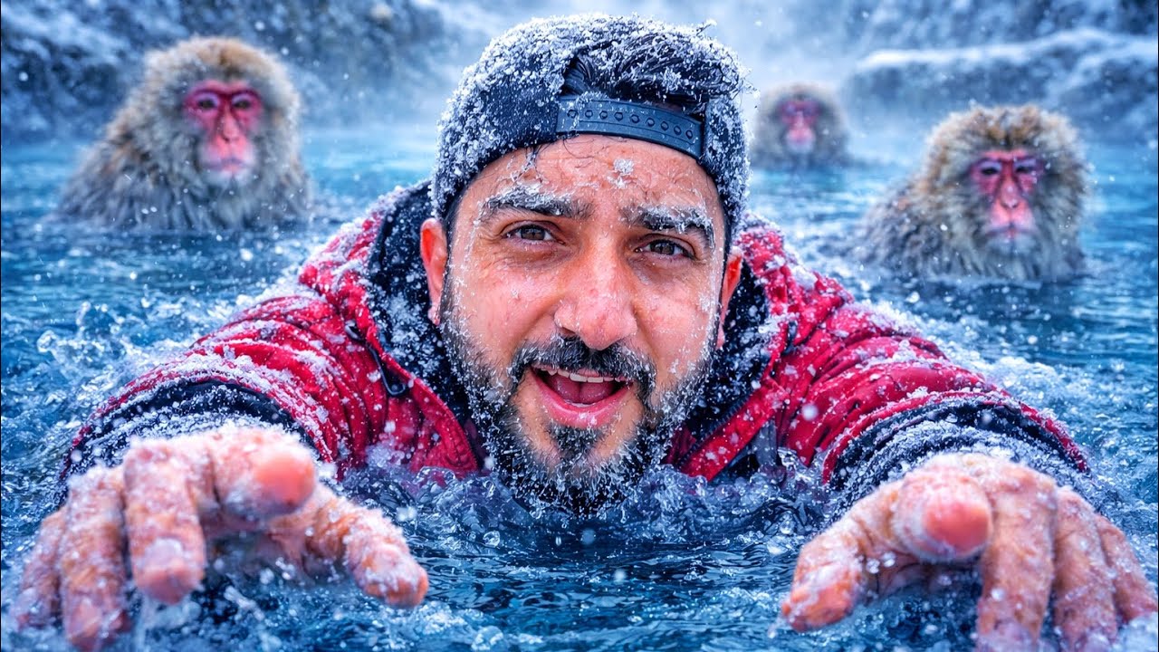 أغرب تجربة في اليابان: كوخ في الأدغال و جنون القردة وسط الثلج