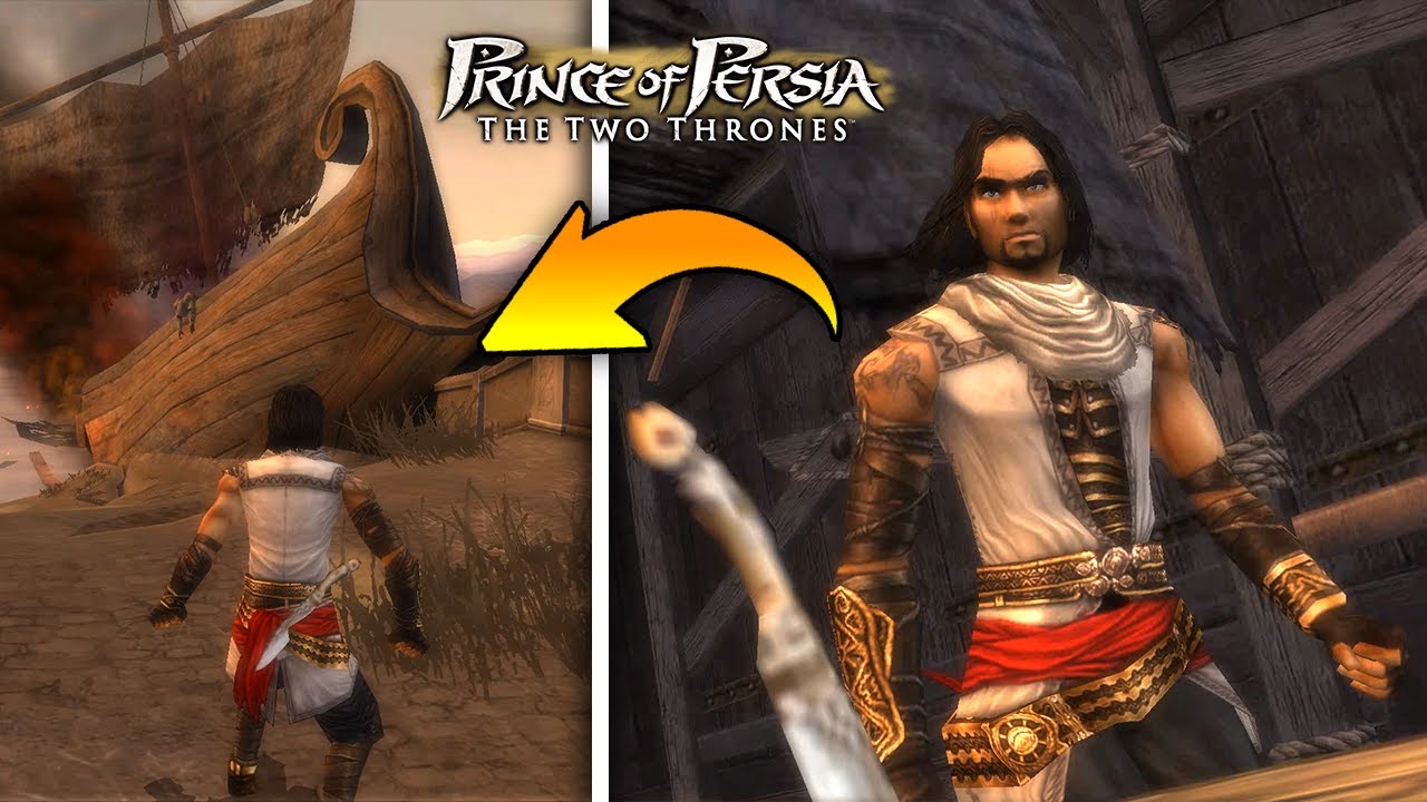 Что если вернуться обратно в порт и ДЮПНУТЬ НОЖ в начале игры Prince of Persia: The Two Thrones ?!