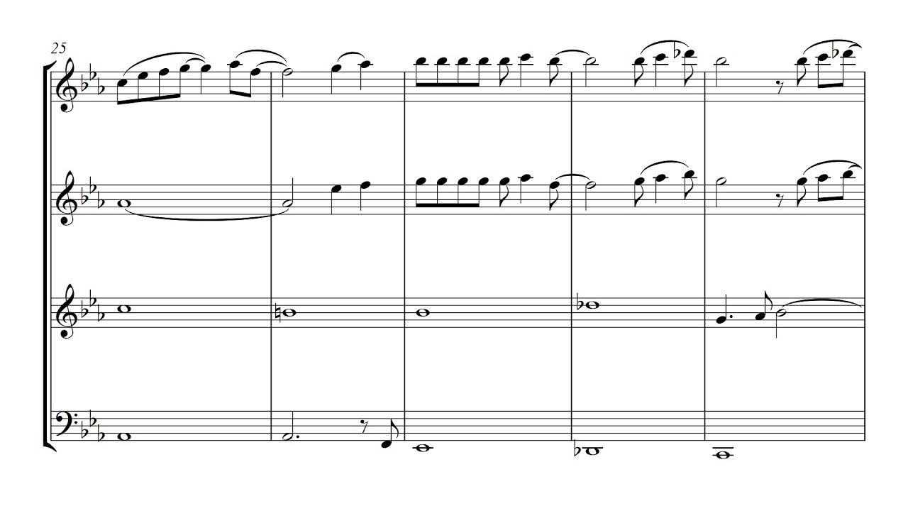 How Deep Is Your Love - The Bee Gees (Instrumental) String Quartet sheet music