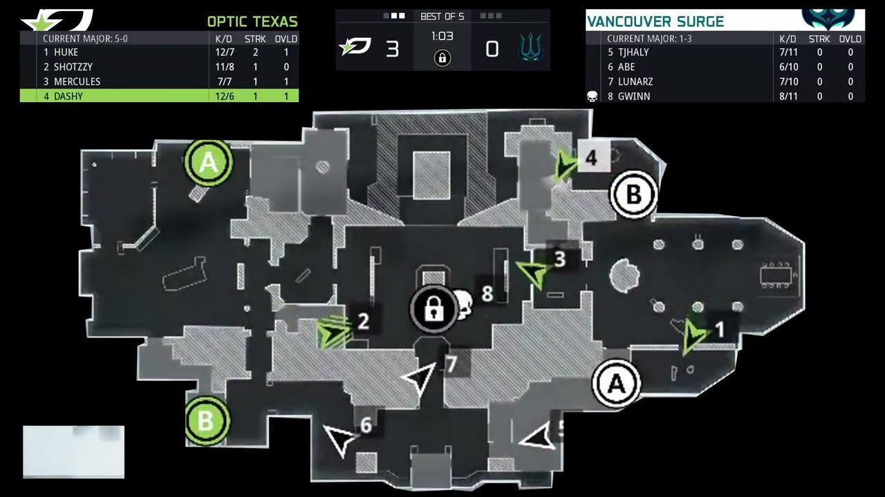 CDL Minimap VOD | OpTic Texas vs Vancouver Surge 2 Qualifiers Full Series