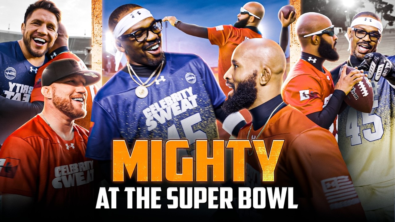 GOAT TALK: Mighty Mouse Chats w/ Jon Jones, Justin Gaethje, & Cejudo at the SUPER BOWL!