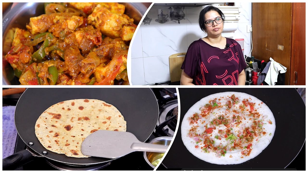 Leftover Dal Chawal Se Banaye Healthy Breakfast and Restaurant Style Dinner | Paneer Jalfrezi