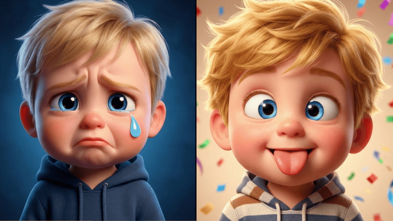 Happy or Sad? 😄😢 Cal's Funny Faces Song