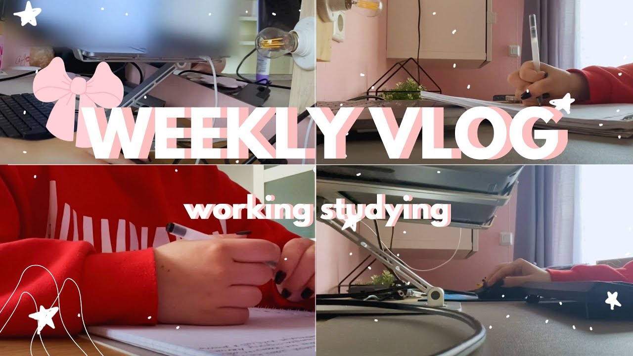 WEEKLY VLOG | working | study  ✨