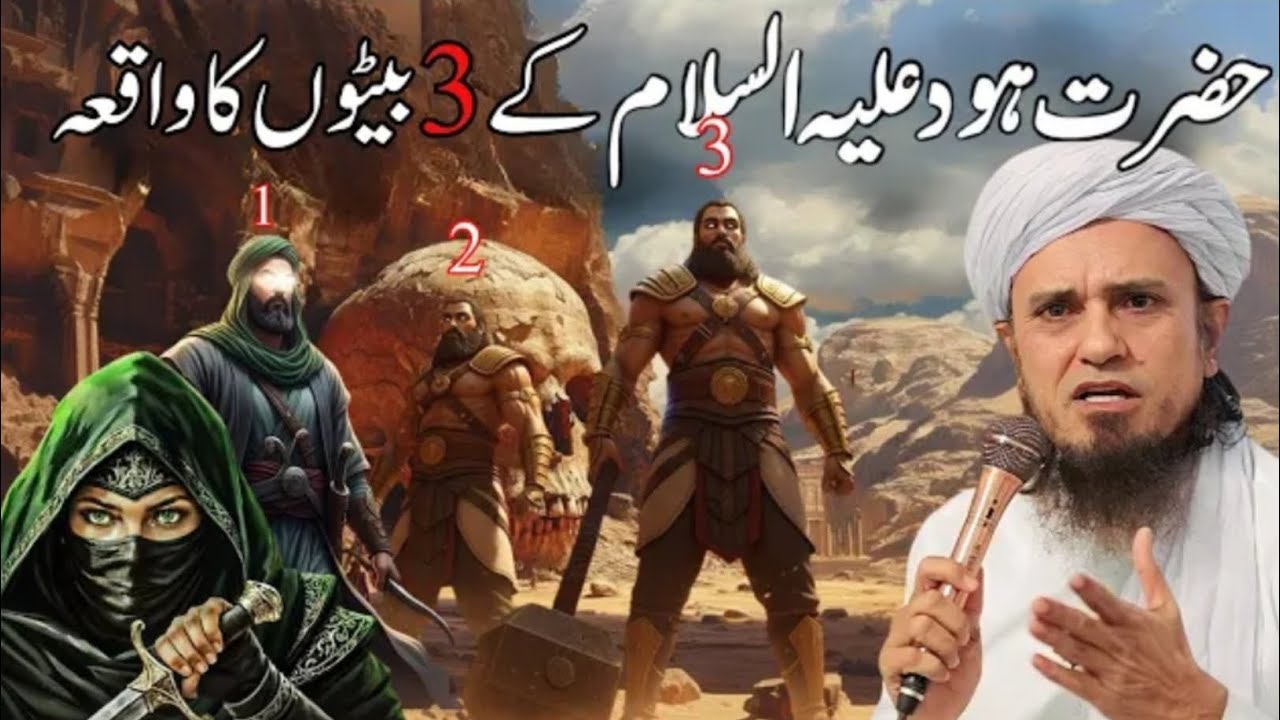 Hazrat Hood (AS) Ke 3 Beton Ka Waqia | Story Of Prophet Hood (AS) & 3 Son's | Mufti Tariq Masood