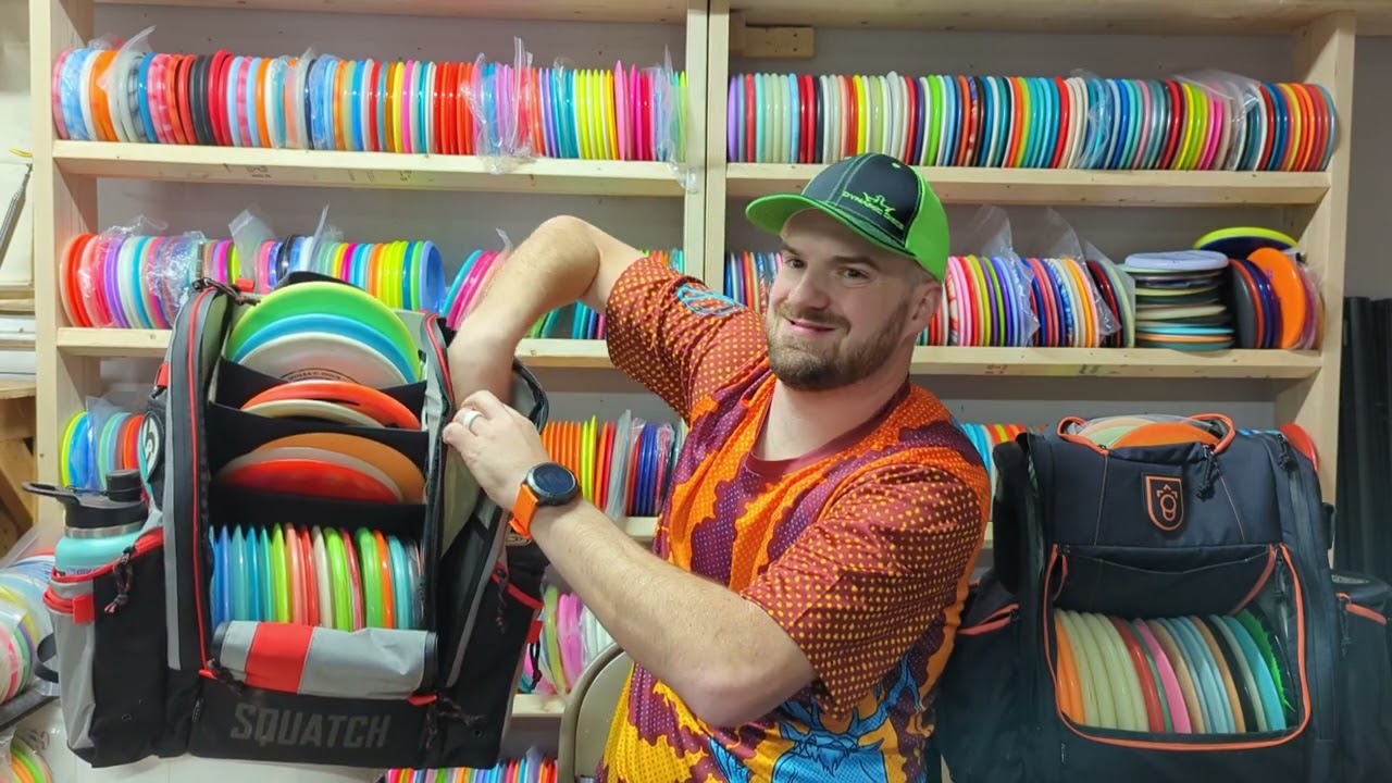 Squatch Link and Squatch Legend Disc Golf Bag Comparison.