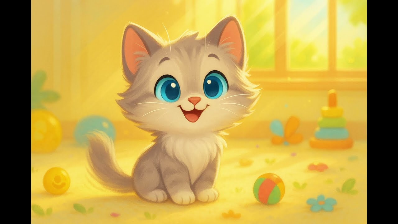 Cleo the Curious Kitten Fun & Cute Nursery Rhyme for Kids
