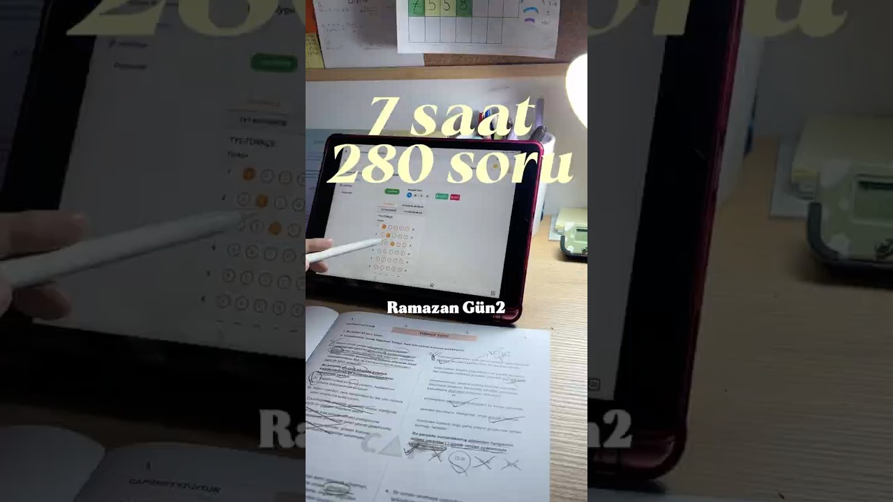 yks vlog ramazan g&uuml;n 2! denemelerim ve ko&ccedil;luk:tuyun akademi💛 #yks26 #ykstavsiye #yksvlog