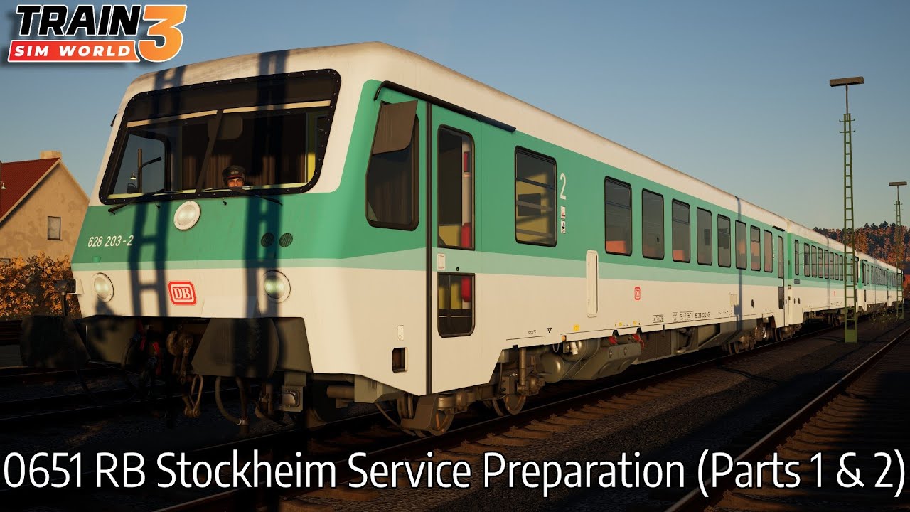 0651 RB Stockheim Service Preparation (Parts 1 & 2) - Niddertalbahn - BR 628.2 - Train Sim World 3