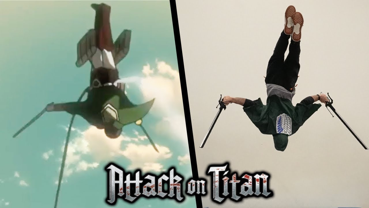 Stunts From Attack On Titan In Real Life (Shingeki no Kyojin)