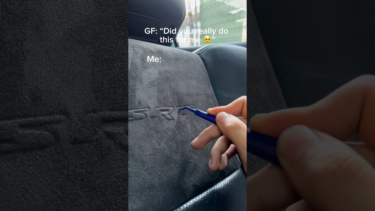 Do you think she likes it? #alcantara #suede #carinterior #carcommunity