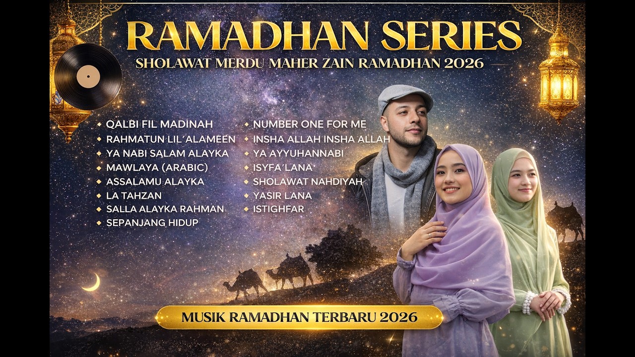 Qalbi Fil Madinah | RAMADHAN MUSIK | SHOLAWAT MAHER ZAIN FEAT. AI KHODIJAH & RISA SOLIHAH TERBARU