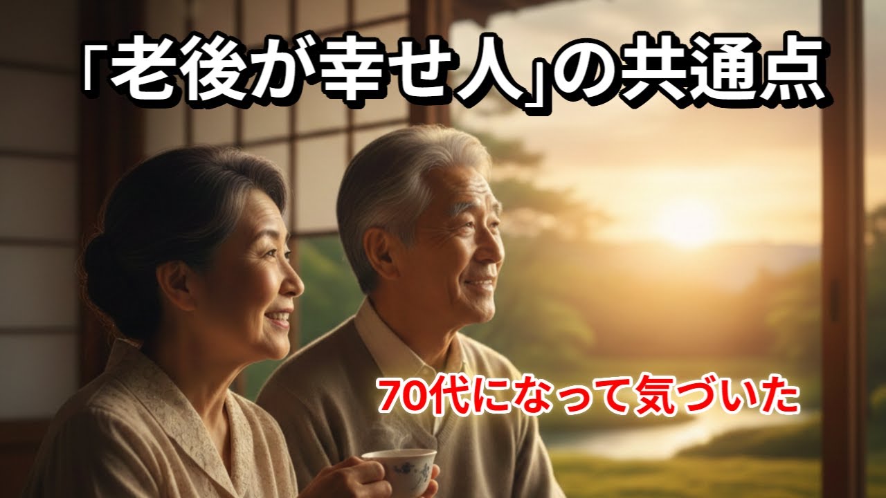 「老後が幸せな人」の共通点
