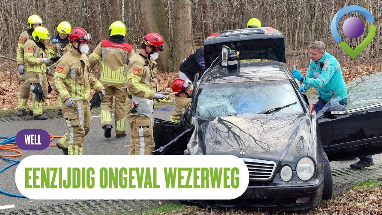 Zwaar eenzijdig ongeval op de Wezerweg in Well