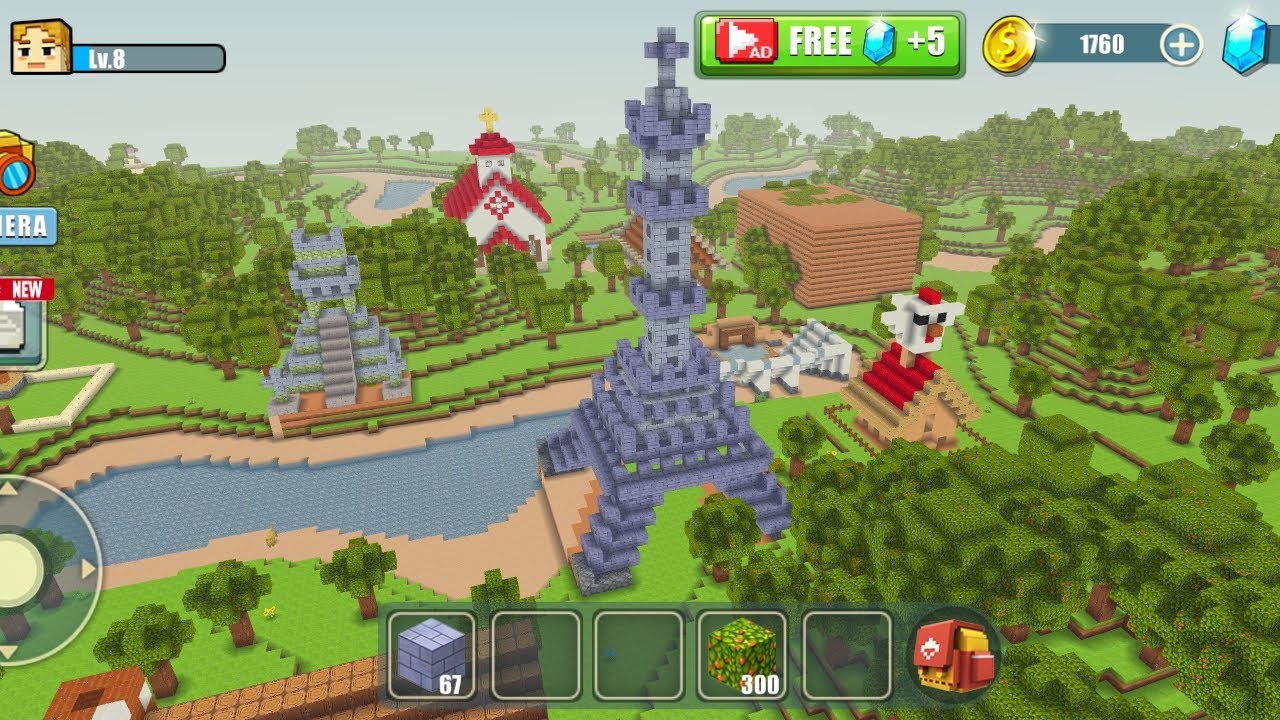World craft building building simulator effiel tower