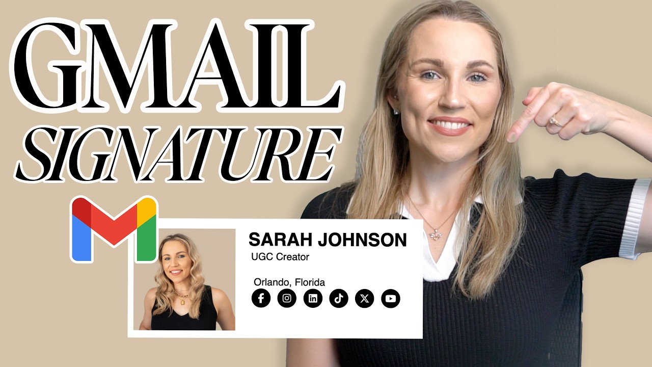 How To Make A Gmail Signature With Clickable Icon Links 2025