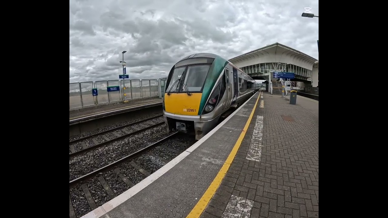 Trainspotting Irish trains at speed at adamstown #irishrail #trainspotting 
