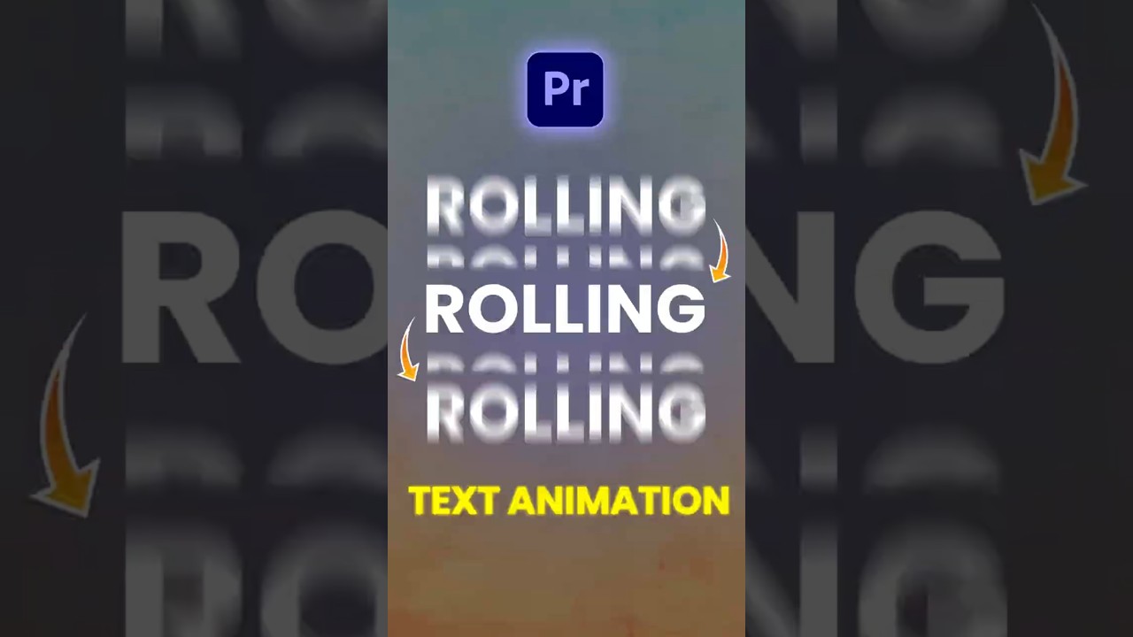 Scrolling text animation | #premierepro #tutorial