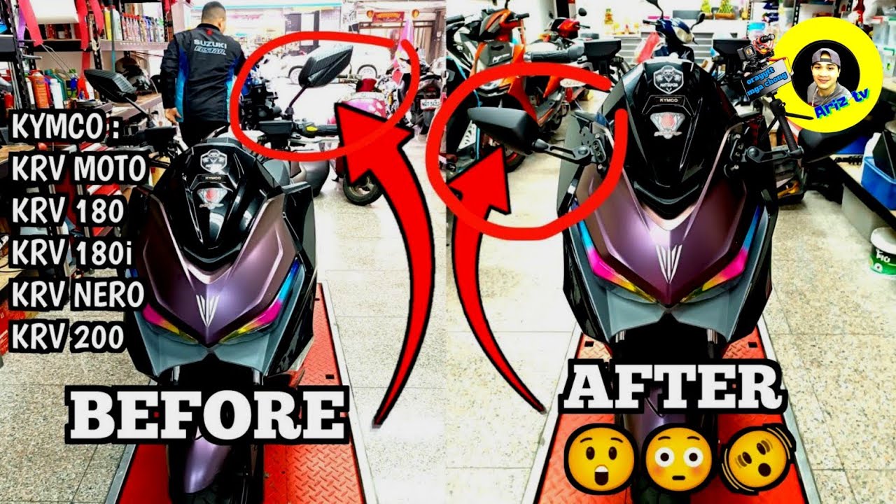 KRV MOTO | KRV NERO | KRV200 | PALIT SIDEMIRROR | CHANGING SIDE MIRROR KRV 180 ABS TCS | ariz tv 160