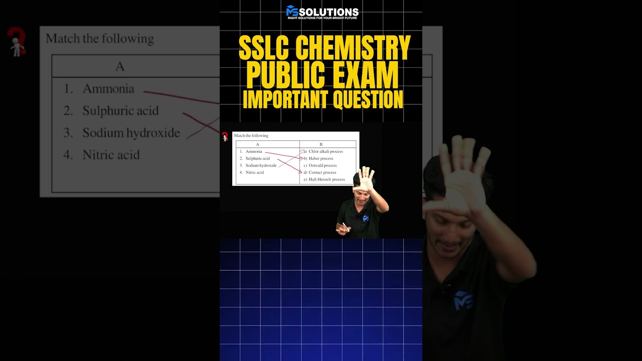 SSLC PUBLIC EXAM 2026 CHEMISTRY IMPORTANT QUESTIONS | MS SOLUTIONS