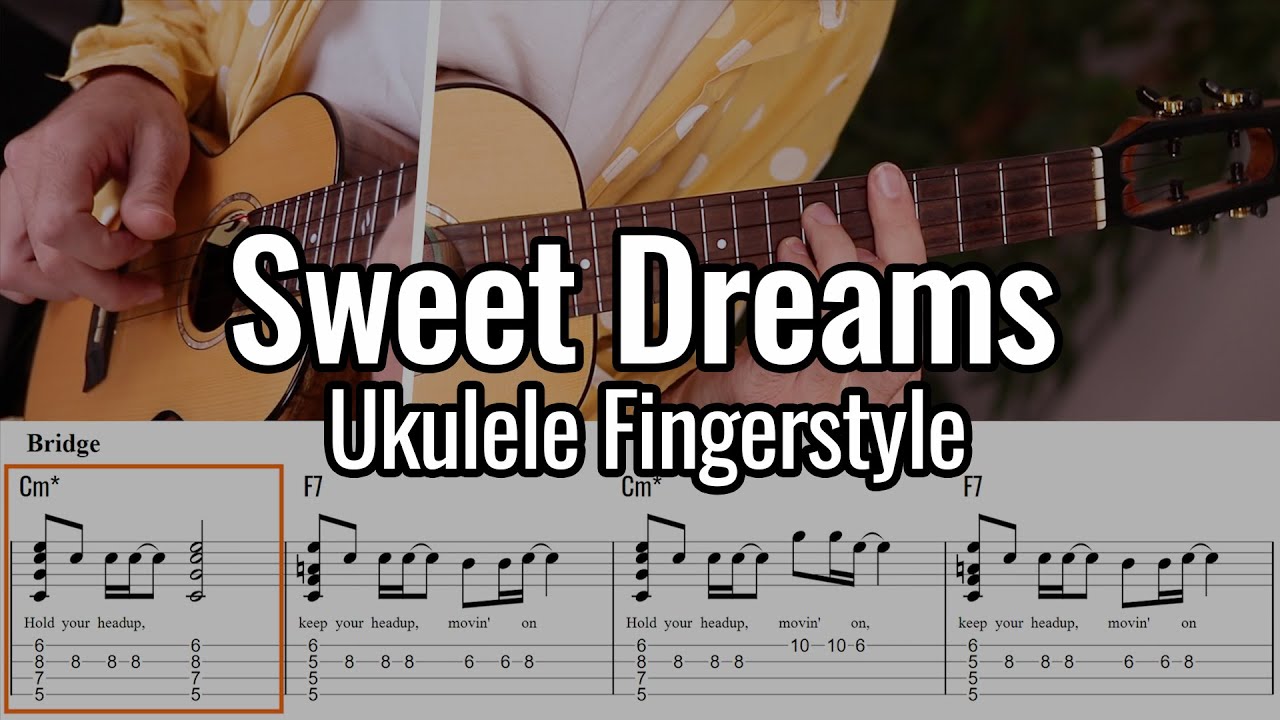 Eurythmics - Sweet Dreams (Ukulele Fingerstyle) [Low G]