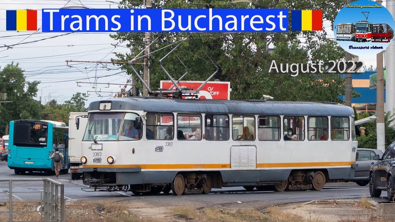 Trams in Bucharest, 🇷🇴 | Tatra T4R & lots of variety! [2022]