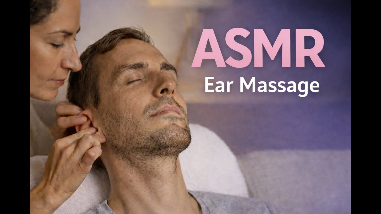 Gentle Ear & Neck Massage ASMR for Deep Sleep | No Talking